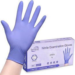 Blue Nitril gloves (Medium)